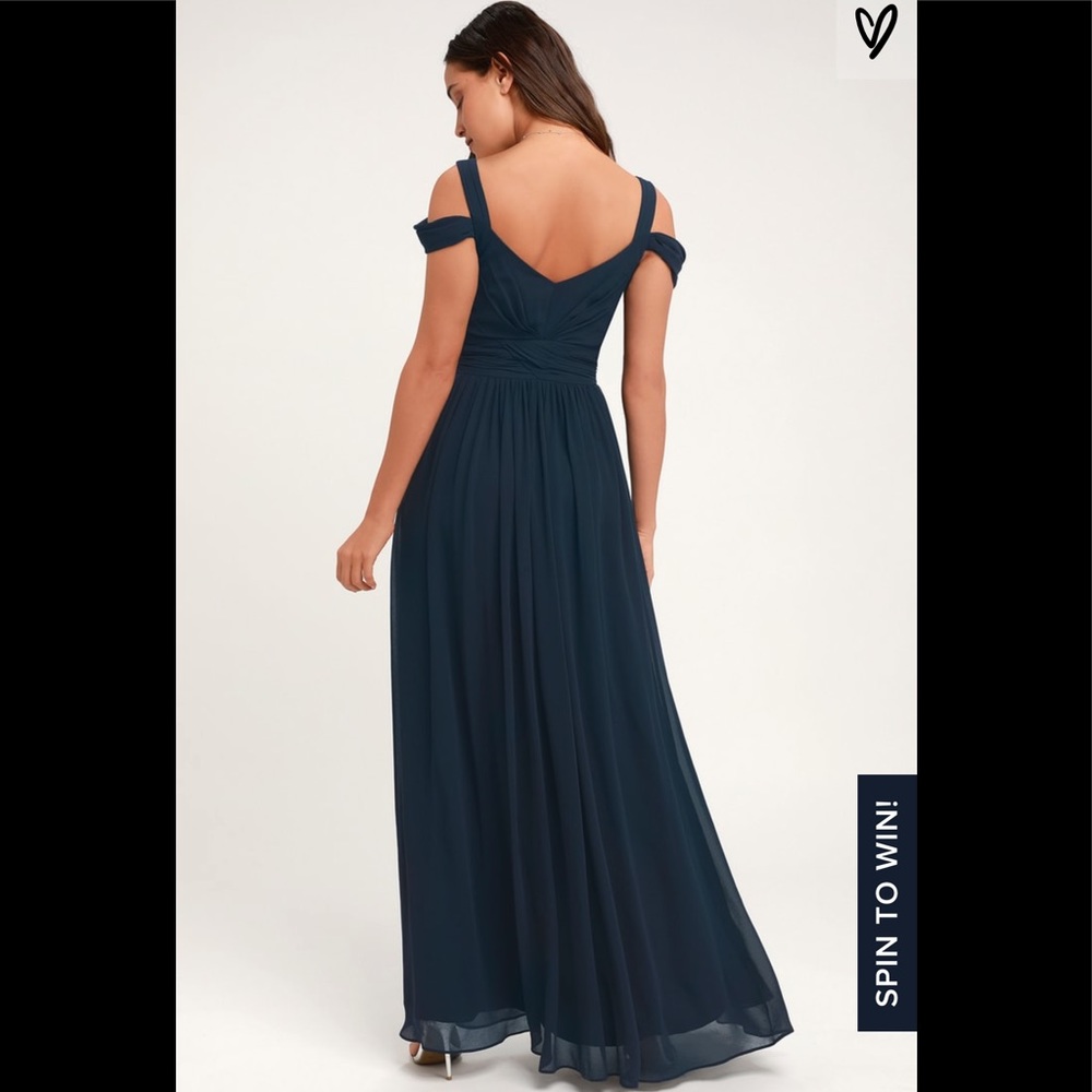 LuLu’s NWT Navy Maxi Dress - Picture 3 of 8